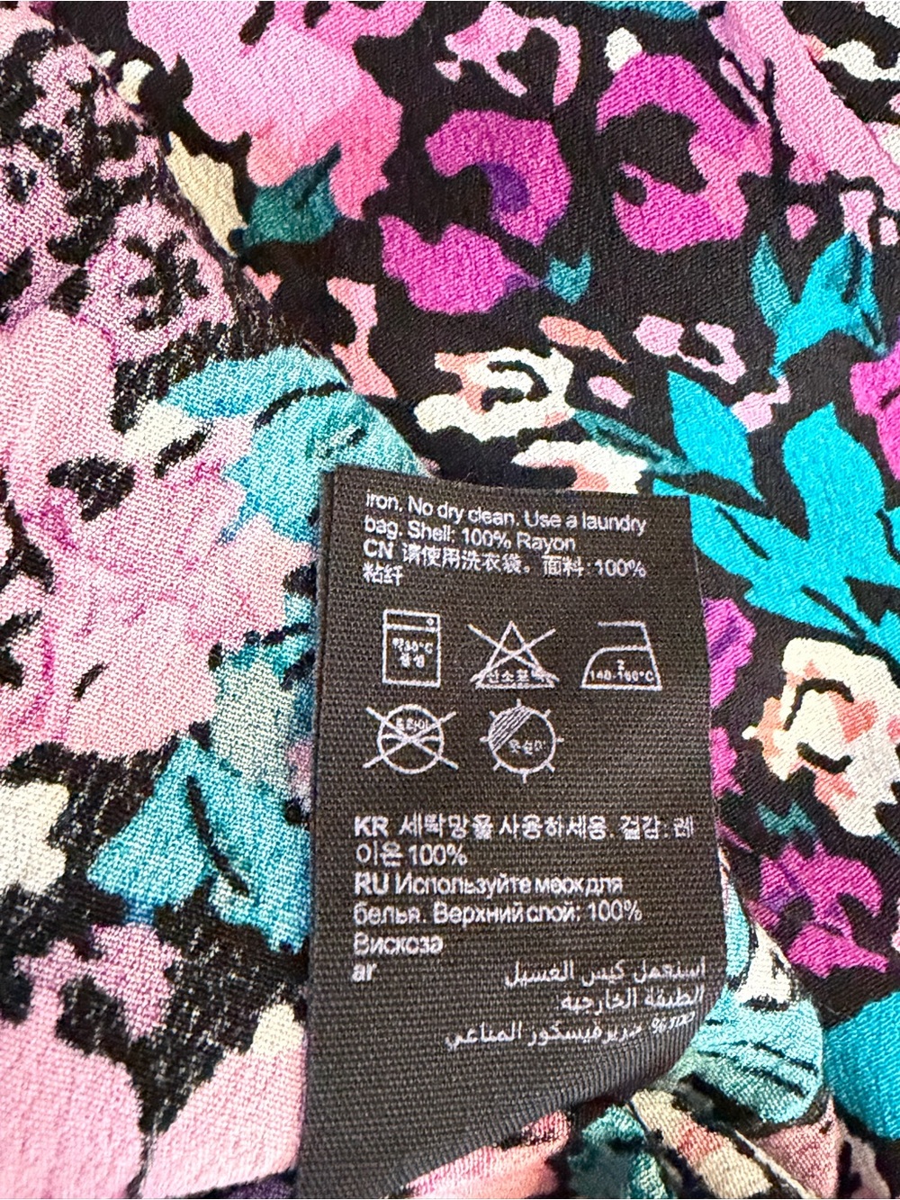 & OTHER STORIES Floral Puff Sleeve Midi Dress Size 6 - Picture 10 of 10